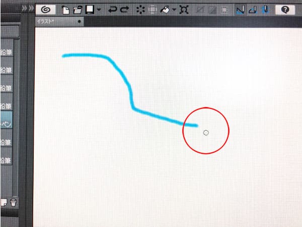クリップスタジオ　カーソル形状　ブラシサイズと極小ドット