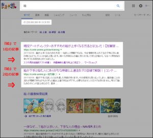 Google　検索表示