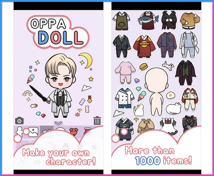 Oppa doll　アバター　作成　アプリ